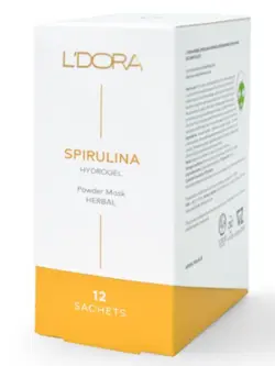 ماسک پودری اسپیرولینا هیدروژلی حاوی سفیده تخم مرغ و کیوتن لدورا هربال 12 عددی - لیزر یاقوت | کلینیک لیزر و فروشگاه اینترنتی