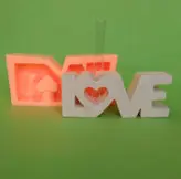 قالب سیلیکونی مدل گلجای شیشه خور لاو