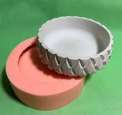 قالب سیلیکونی مدل جا سبزه و ضرف اجیل لوزی بزرگ