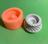 قالب سیلیکونی مدل جا شمعی لوزی و جا وارمری