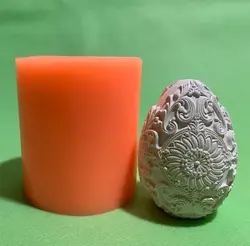 قالب سیلیکونی مدل تخم مرغ گل دار 6سانتی