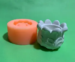 قالب سیلیکونی مدل جا شمعی بدون پایه سنبل