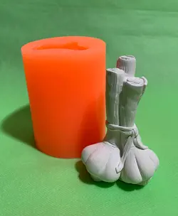 قالب سیلیکونی مدل سیر ساقه دار