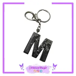 جاکلیدی رزینی حروف انگلیسی طرح طوسی | هنری بگیر