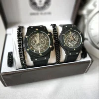 ست ساعت زنانه و مردانه هابلوت شیک و جذاب رنگ ثابت ارسال رایگان