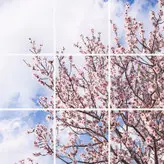 تایل سقفی آسمان مجازی پانوتایل مدل SK-417-3x3 سایز 60x60 مجموعه 9 عددی