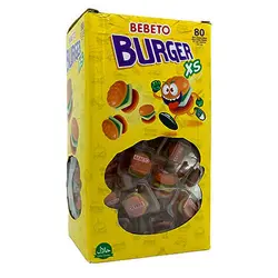 پاستیل مینی همبرگر 80 عددی ببتو Bebeto