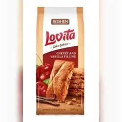 کوکی کیک لاویتا روشن با مغز آلبالو و وانیل 168 گرمی - Roshen Lovita