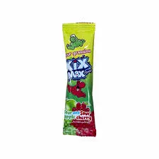 کیکس مکس ترشک توپی با طعم سیب سبز و گیلاس مدل ساشه ای (15 گرم) KIXMAX