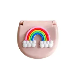 جعبه ابزار خیاطی مدل مسافرتی طرح رنگین کمان مجموعه 20 عددی