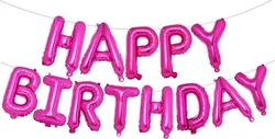 فویل Happy Birthday سرخآبی