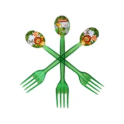 چنگال 12 عددی حیوانات جنگل
