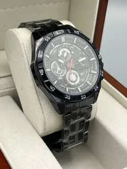 ‏ساعت کاسیو ادیفایس طرح (بند مشکی صفحه مشکی)