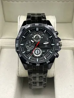 ‏ساعت کاسیو ادیفایس طرح (بند مشکی صفحه مشکی)