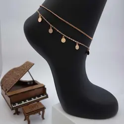 پابند دخترانه زنانه سکه ای دولاین پولک دار YSX کد50-2012