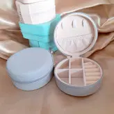 جعبه جوهرات مسافرتی مربع دایره