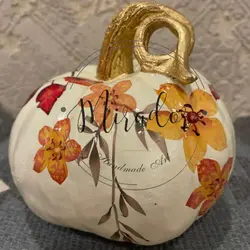 دکوری کدو برگ پاییزی