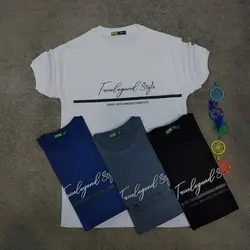 خرید تیشرت  مردانه طرح ساده نوشته دار نخ پنبه درجه یک در رنگبندی با ارسال رایگان