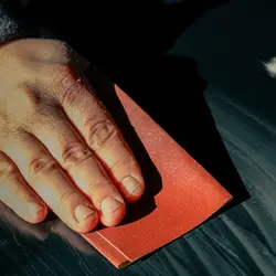 سنباده کاغذی (برگی) قرمز (آلومینیوم اکسید) آبی (پوست آب) kb