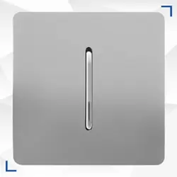 کلید و پریز آسیا مدل کریستال نقره ای