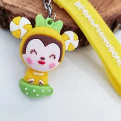 جاکلیدی مدل سیلیکونی طرح کارتون دختر شیرینی کد DB21