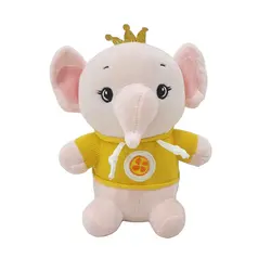 عروسک مدل بچه فیل تاج دار کد DB20 ارتفاع 23 سانتی‌متر