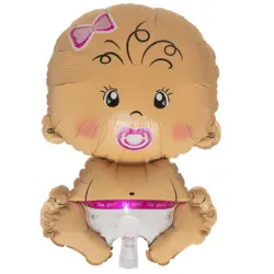 بادکنک فویلی طرح نوزاد دختر کد m 533