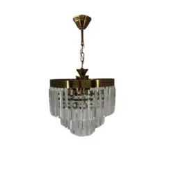 لوستر کریستال کاردی گرد طبقاتی 30 سانتی