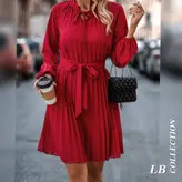 پیراهن پلیسه Lantern Sleeve