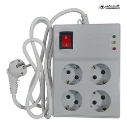 محافظ لوازم صوتی و تصویری | 4خانه | مغزی سرامیکی | ارت دار | 1.8 ، 3 و 5 متری | پارت الکتریک - الکتریکی مرکزی | MARKAZI ELECTRIC