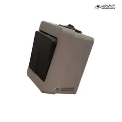 کلید دوپل صنعتی روکار بارانی مدل برکه پارت الکتریک - الکتریکی مرکزی | MARKAZI ELECTRIC