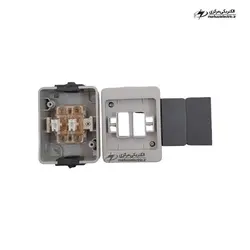 کلید دوپل صنعتی روکار بارانی مدل برکه پارت الکتریک - الکتریکی مرکزی | MARKAZI ELECTRIC