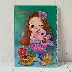 دفتر پنجاه برگ پری دریایی - لوازم تحریر فانتزی در اصفهان - شیکوهپی