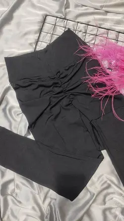 لگ غواصی کمرگنی لگ سایز بزرگ زنانه شلوار سایز بزرگ لگ پشت چین دار لگ غواصی