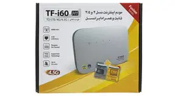 مودم ایرانسل مدل TF-i60H1 به همراه سیم کارت دوقلو و آنتن 19 دسی بل و 300 گیگ اینترنت یک ساله