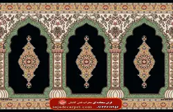 فرش سجاده ای طرح بارگاه 700 شانه کد 26 - فرش سجاده ای کاشان