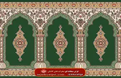 فرش سجاده ای طرح بارگاه 700 شانه کد 26 - فرش سجاده ای کاشان