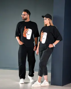 تیشرت ست خانم آقا دو عددی - دالوک