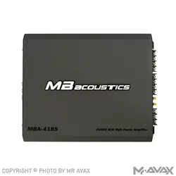 آمپلی فایر 4 کانال ام بی آکوستیک (MB Acoustics) مدل MBA-4185