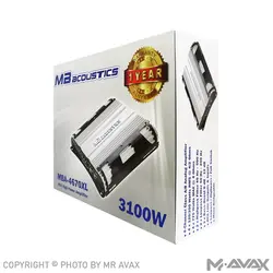 آمپلی فایر 4 کانال ام بی آکوستیک (MB Acoustics) مدل MBA-4670XL