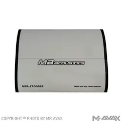 آمپلی فایر 4 کانال ام بی آکوستیک (MB Acoustics) مدل MBA-7200GB2