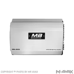 آمپلی فایر 4 کانال ام بی آکوستیک (MB Acoustics) مدل MBA-8020