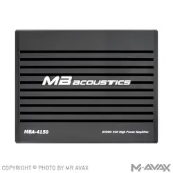 آمپلی فایر 4 کانال ام بی آکوستیک (MB Acoustics) مدل MBA-4150 - مستر آواکس