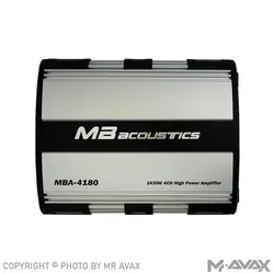 آمپلی فایر 4 کانال ام بی آکوستیک (MB Acoustics) مدل MBA-4180 - مستر آواکس