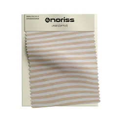 پارچه تریکو  جودون لاکرا 1/30 راه راه گردباف نوریس | نسکافه ای ملانژ راه راه ریز