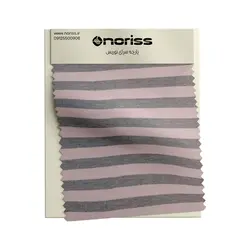 پارچه تریکو جودون 1/30 لاکرا کردباف نوریس | صورتی راه راه پهن