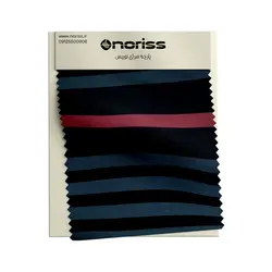 پارچه تریکو دورس خارخورده رینگر گردباف | مشکی مدادی زرشکی راه راه