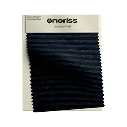 پارچه تریکو دورس دونخ لاکرا خارنخورده گردباف نوریس | مشکی ملانژ راه راه ریز