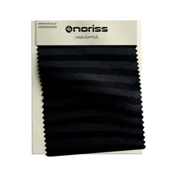 پارچه تریکو جودون 1/30 لاکرا کردباف نوریس | مشکی راه راه پهن