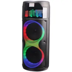 اسپیکر چمدانی بلوتوثی رم و فلش خور Sing-E ZQS8223 + میکروفون و ریموت کنترل